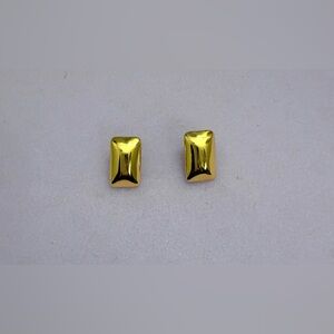 Gold-Plated Rectangular Shaped Studs